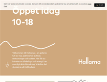 Tablet Screenshot of hallarna.se